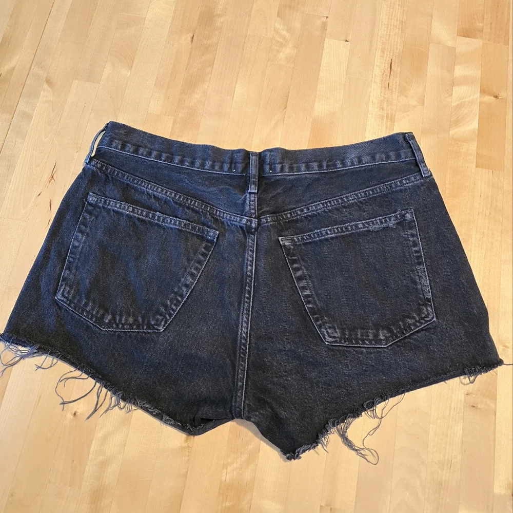 AGOLDE Parker Frey Hem Button Fly Denim Shorts Size 30